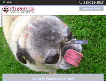 Tablet Screenshot of pflugervilleanimalhospital.com